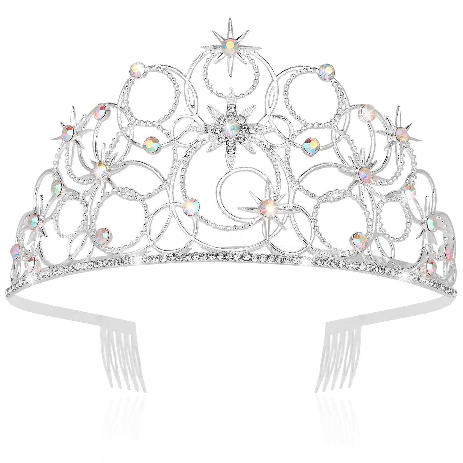 9156 Crown For Women Bubble Tiara Crystal Princess Headpieces Women